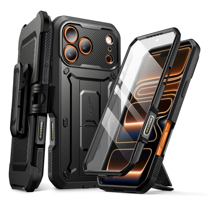 iPhone 17 Pro Max Telefoncover Robust med Indbygget Skærmbeskytter