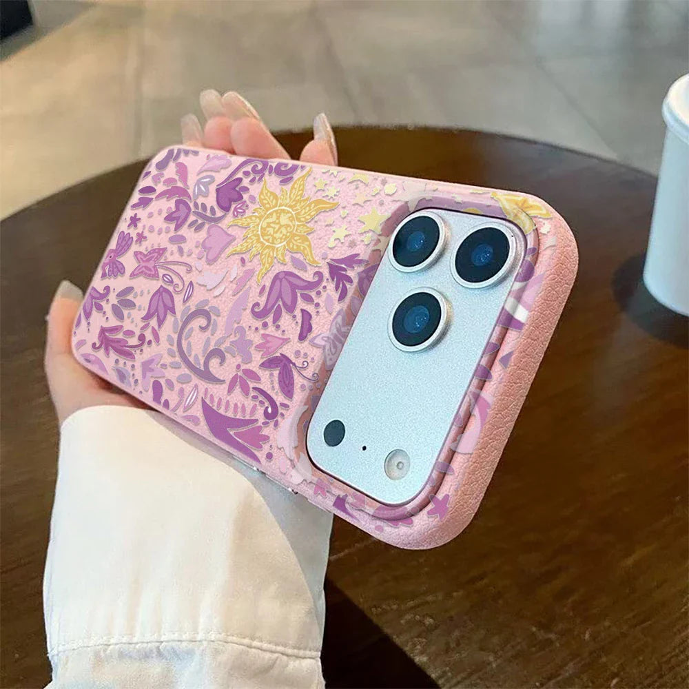 iPhone  11, 12, 13, 14, 15, 16 17 Pro Max, Pro Cover Retro Blomst Design