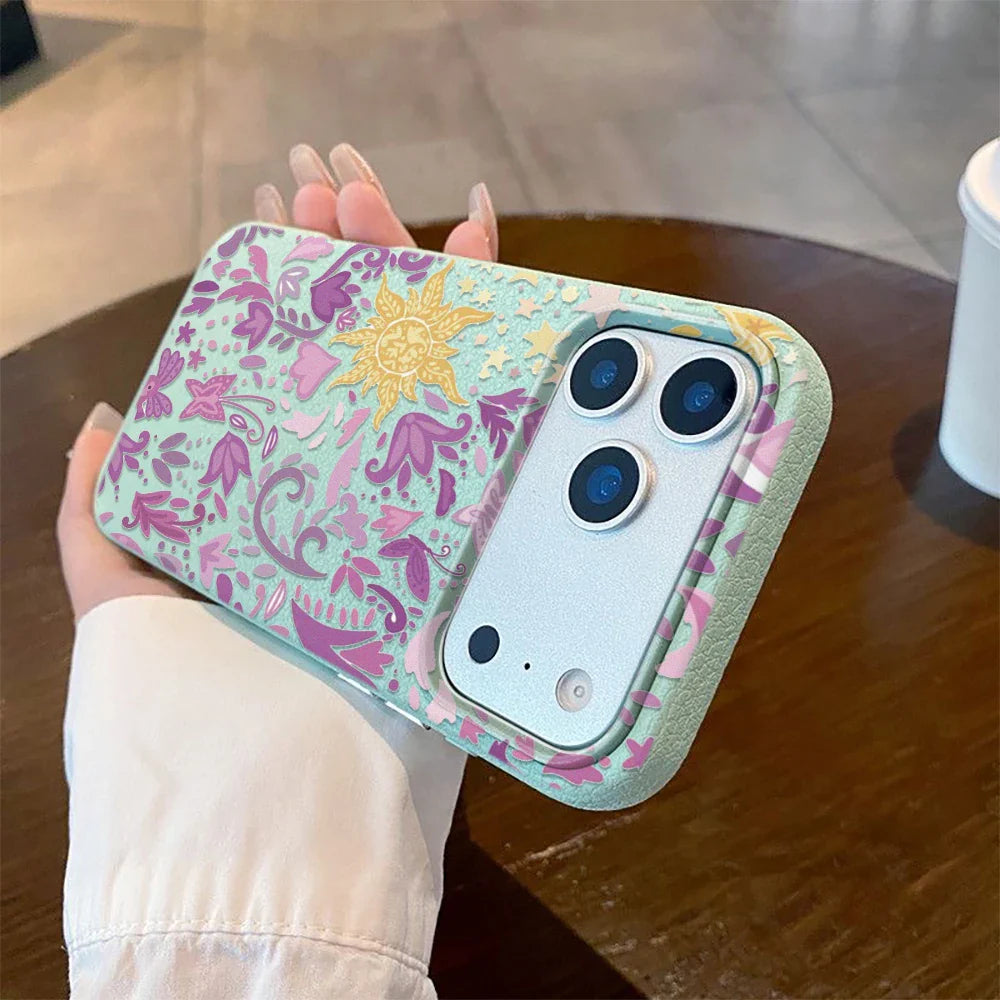 iPhone  11, 12, 13, 14, 15, 16 17 Pro Max, Pro Cover Retro Blomst Design