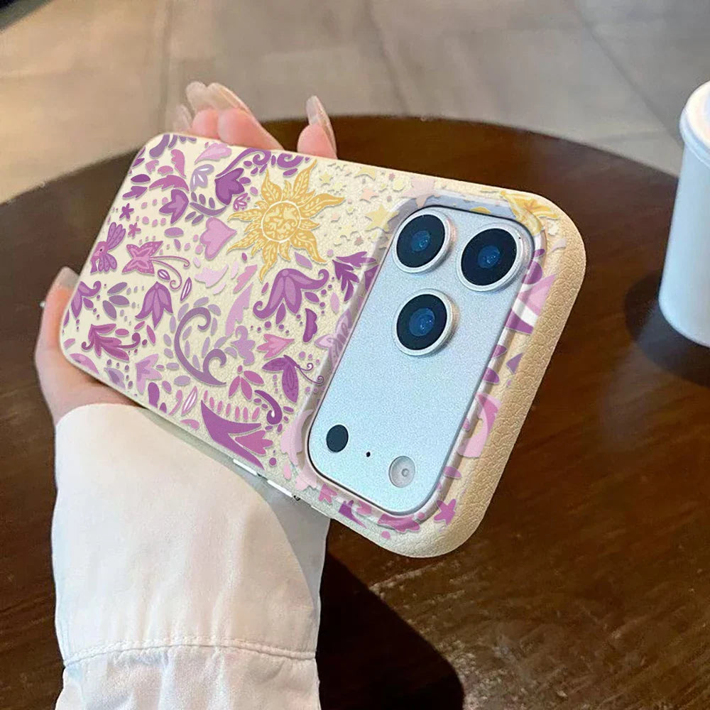 iPhone  11, 12, 13, 14, 15, 16 17 Pro Max, Pro Cover Retro Blomst Design