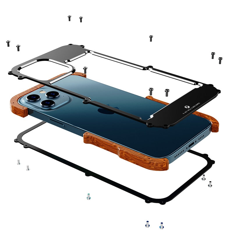 iPhone Etui Trædesign Stødabsorberende