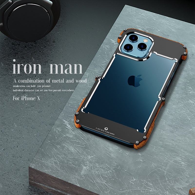 iPhone Etui Trædesign Stødabsorberende
