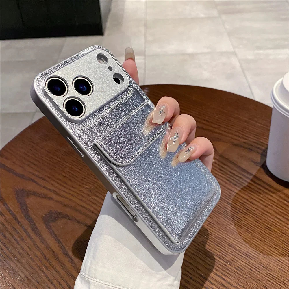 iPhone 11, 12, 13, 14, 15, 16, 17, XR, Pro Max, Pro Kortholder Etui Slankt Design