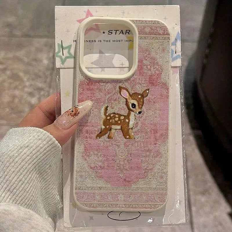 iPhone 11, 12, 13, 14, 15, 16, 17 Pro Max, Pro iPhone air Telefoncover Vintage Blomsterdesign Stilfuldt Accessory