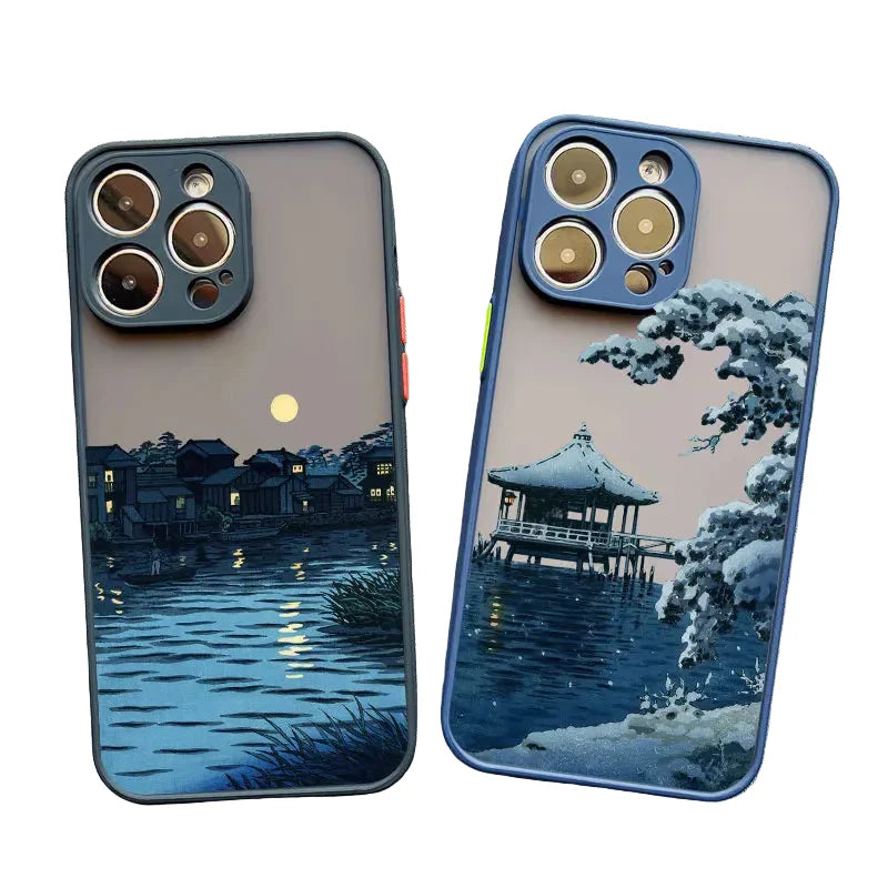 iPhone 14, 15, 16, 17, Pro Max, Mini, XS, X, XR Telefoncover med Aesthetic Design