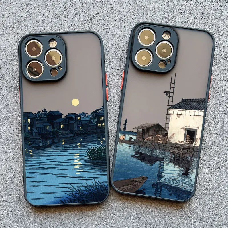 iPhone 14, 15, 16, 17, Pro Max, Mini, XS, X, XR Telefoncover med Aesthetic Design