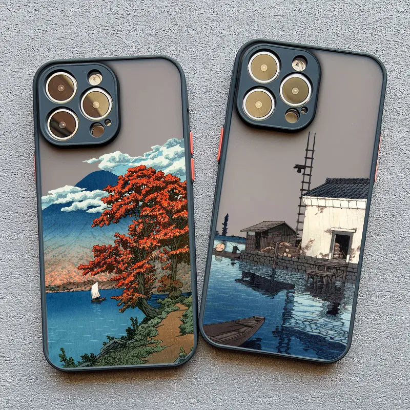 iPhone 14, 15, 16, 17, Pro Max, Mini, XS, X, XR Telefoncover med Aesthetic Design