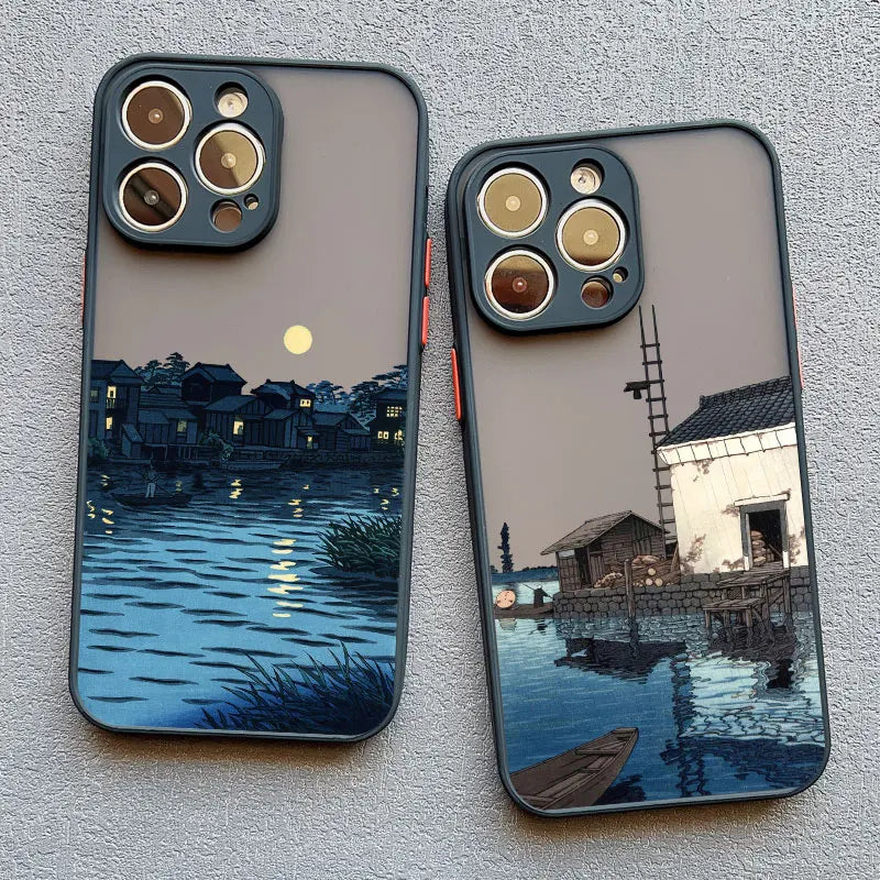 iPhone 14, 15, 16, 17, Pro Max, Mini, XS, X, XR Telefoncover med Aesthetic Design
