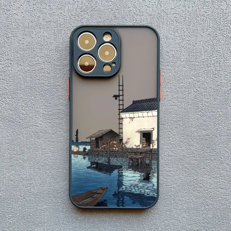 iPhone 14, 15, 16, 17, Pro Max, Mini, XS, X, XR Telefoncover med Aesthetic Design