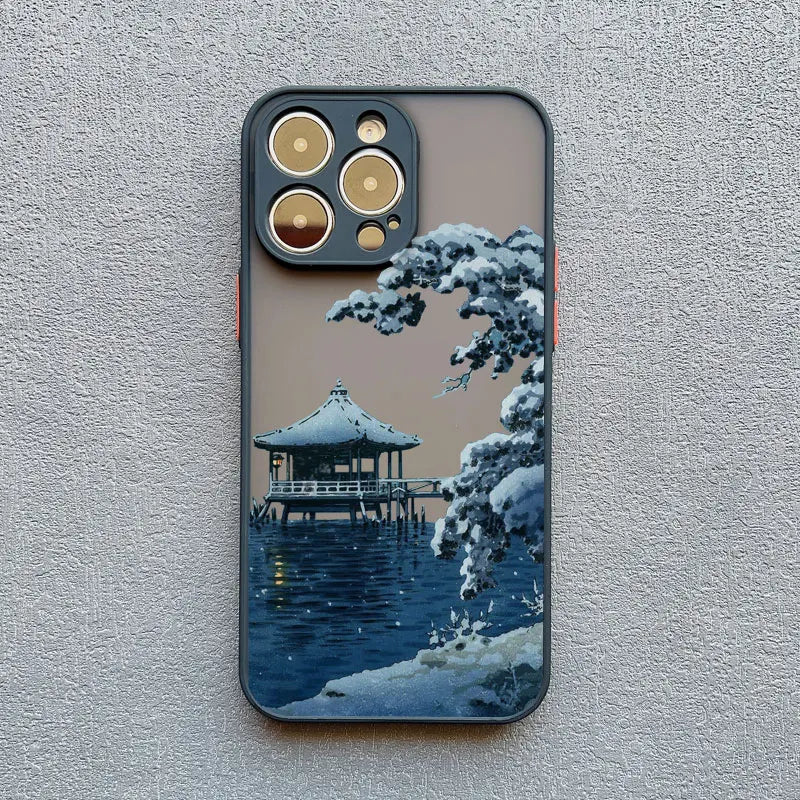 iPhone 14, 15, 16, 17, Pro Max, Mini, XS, X, XR Telefoncover med Aesthetic Design
