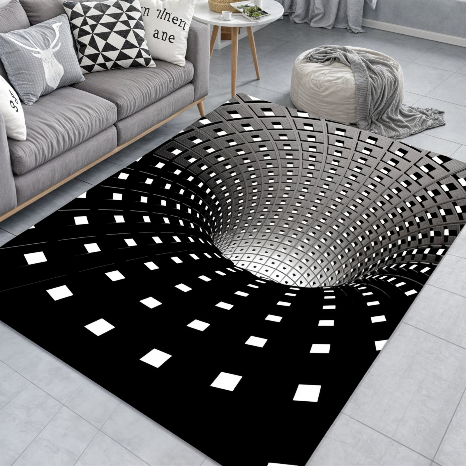 Geometrisk illusionsmåtte