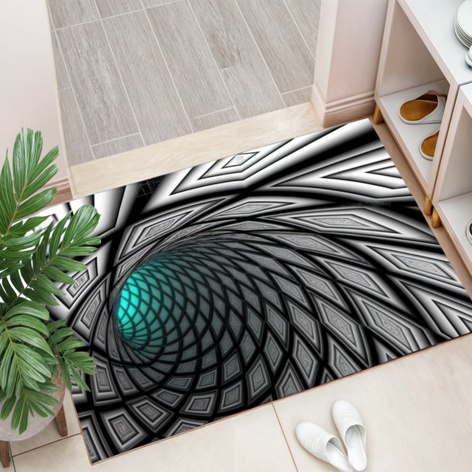 Geometrisk illusionsmåtte