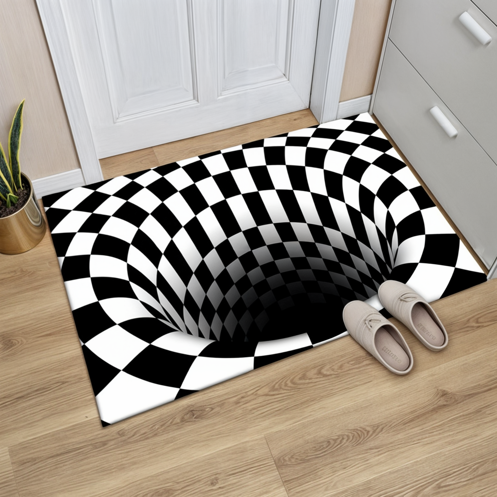 Geometrisk illusionsmåtte