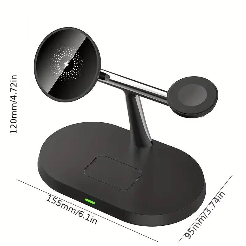 MagCharge 3-i-1 trådløs opladningsstand | Opladning med stil-zarada.dk