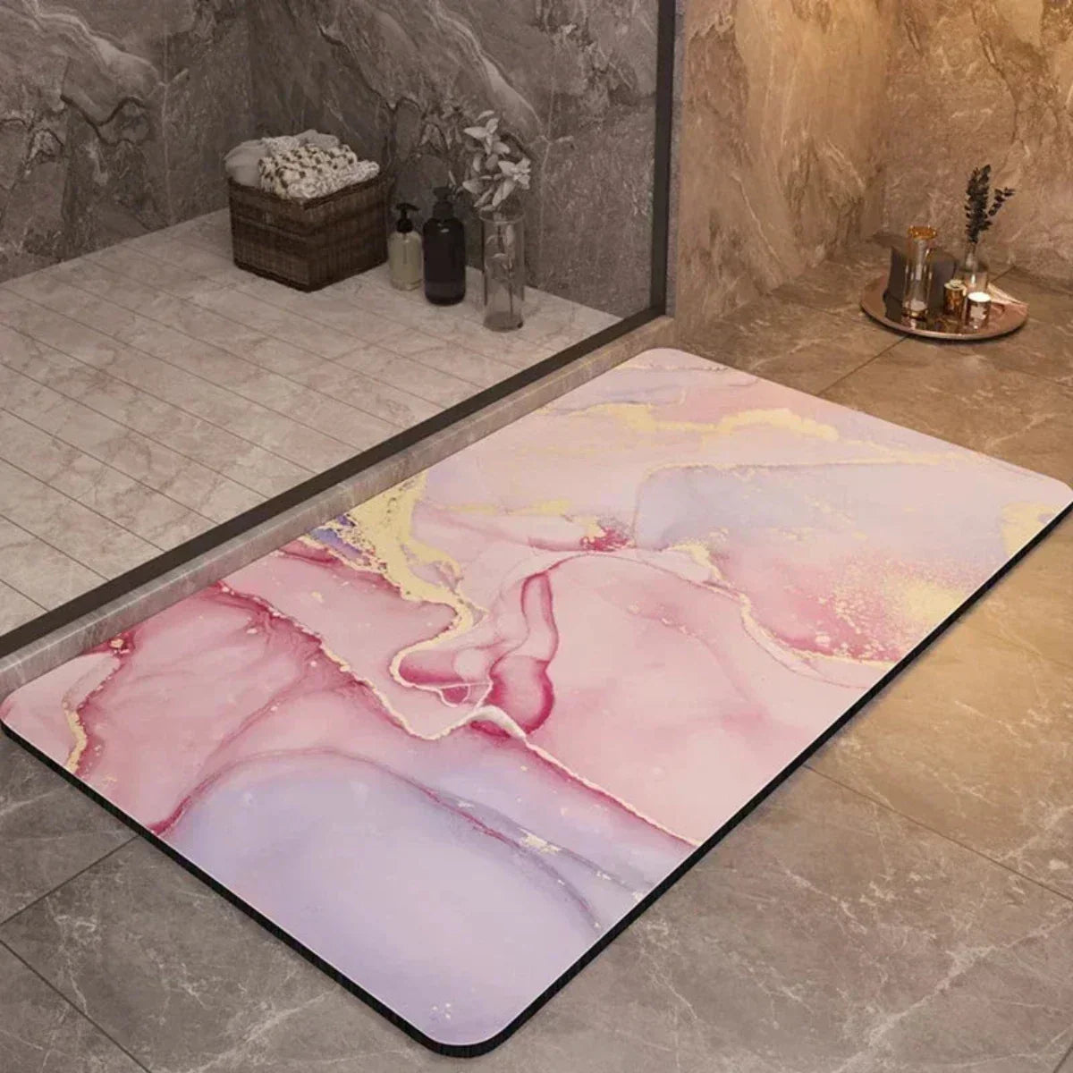 Antiskrid Bade måtte med Ultra-Absorberende Funktion – Den SikreTør Mat