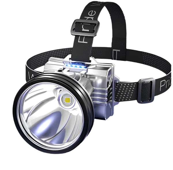 LuxeBeam LED Hovedlampe | Lys din vej med en ultra klar og holdbar lyskilde til natlige eventyr.-zarada.dk