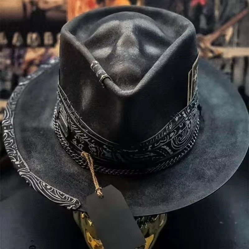 Artisan Skull Hat – Håndlavet Hue med Dødningehovedprint til Unik Streetstyle