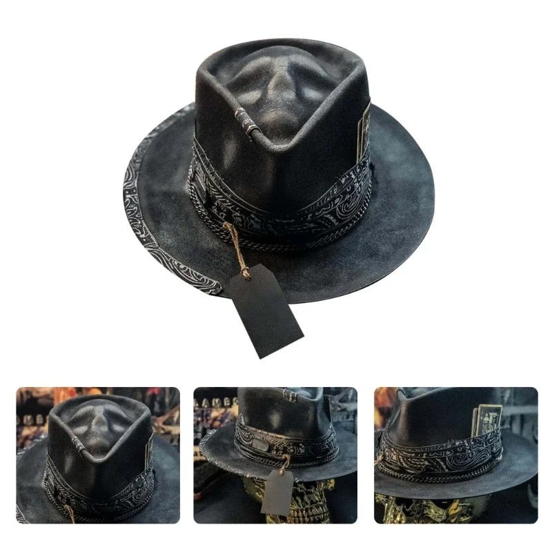 Artisan Skull Hat – Håndlavet Hue med Dødningehovedprint til Unik Streetstyle
