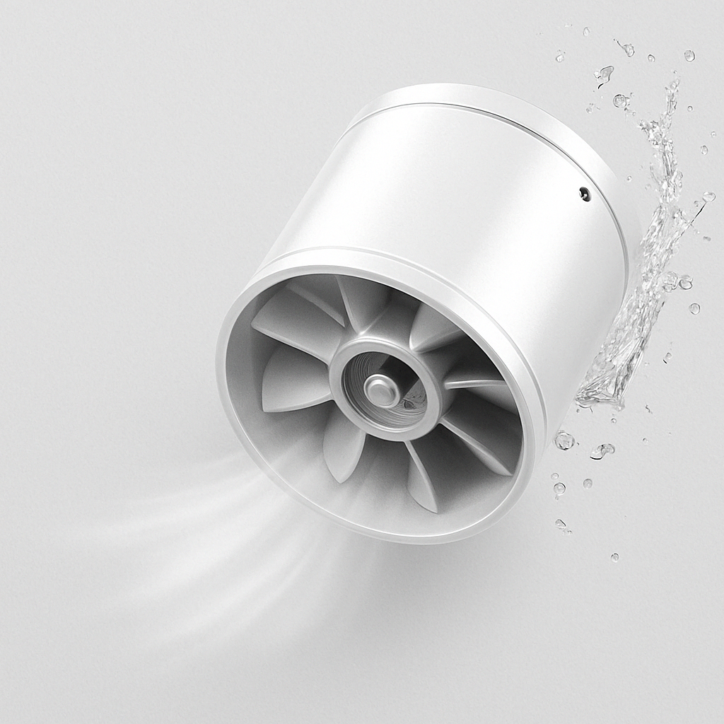 AirSilent Stille Afzugeventilator – Kraftfuld Luftcirkulation til Indendørs Brug