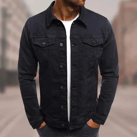 James Jakke i Jean Streetwear Mænd – Slim Fit, Urban Stil med Multi-Lomme Design
