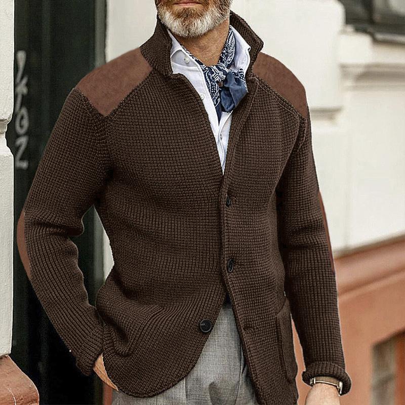 Edward Blazer Herre Vintage – Elegant Ståkrave, Lange Ærmer & Tidløst Design