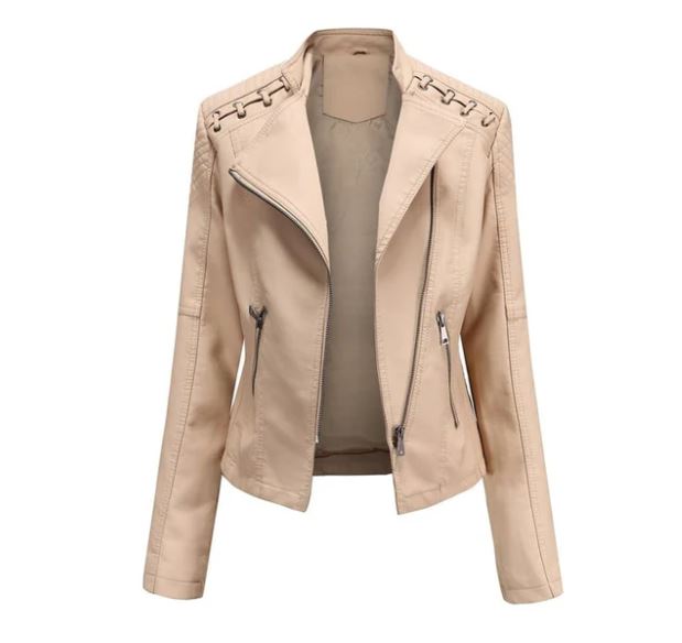 Daphne Kvinders Vintage Stil Kontorjakke – Elegant Fitted Snit med Usynlig Lynlås & Piped Lommer