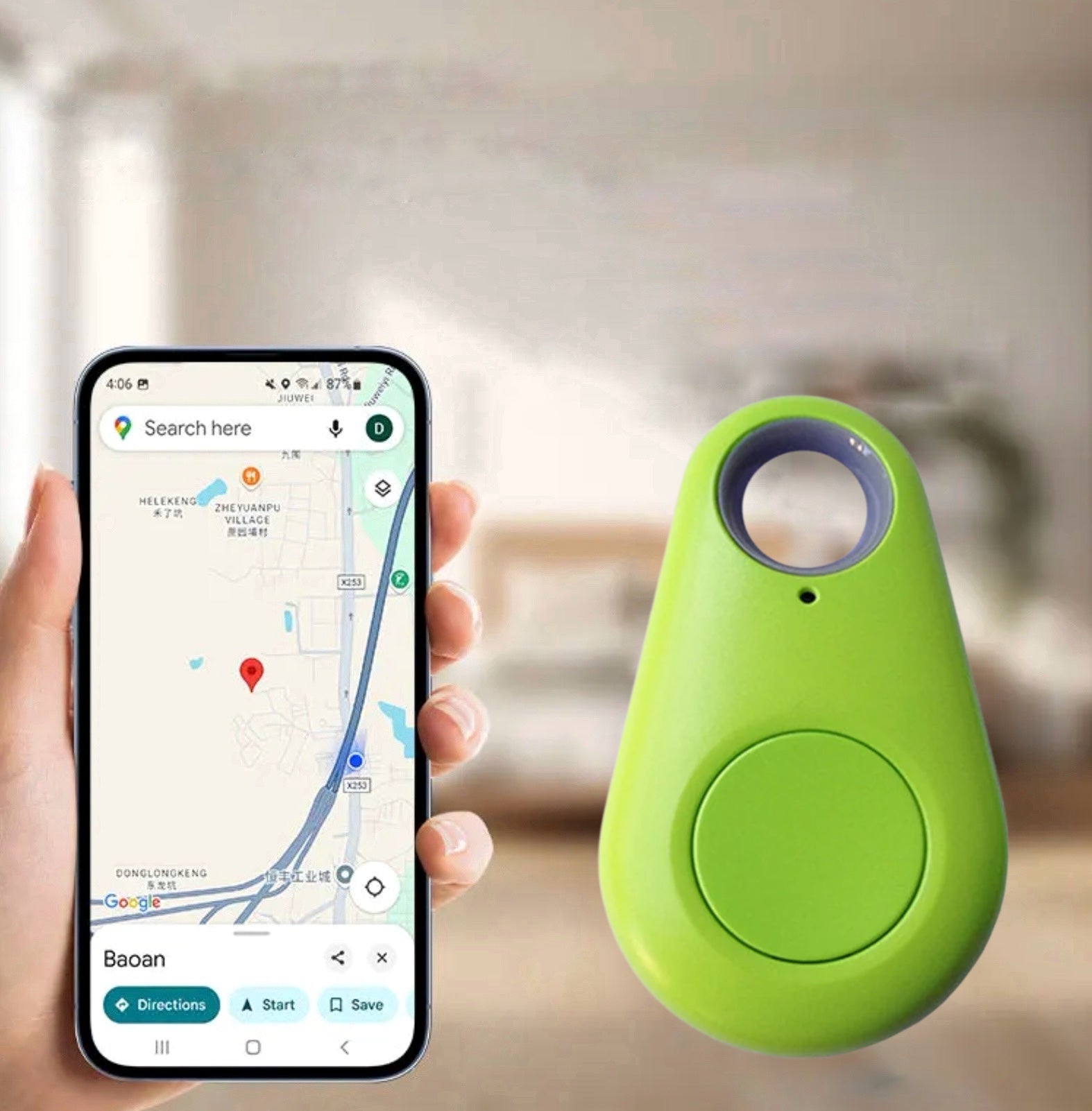 KidLocate | Mini GPS-tracker til børn med realtidsplacering og SOS-funktion