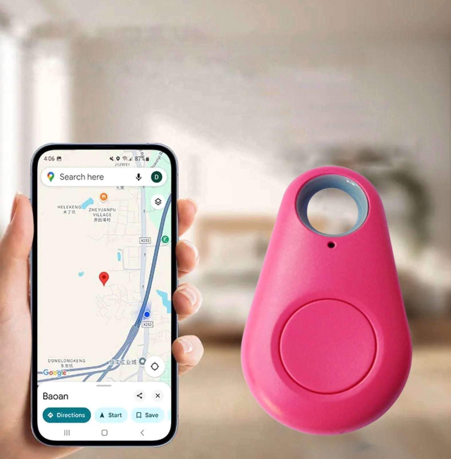 KidLocate | Mini GPS-tracker til børn med realtidsplacering og SOS-funktion