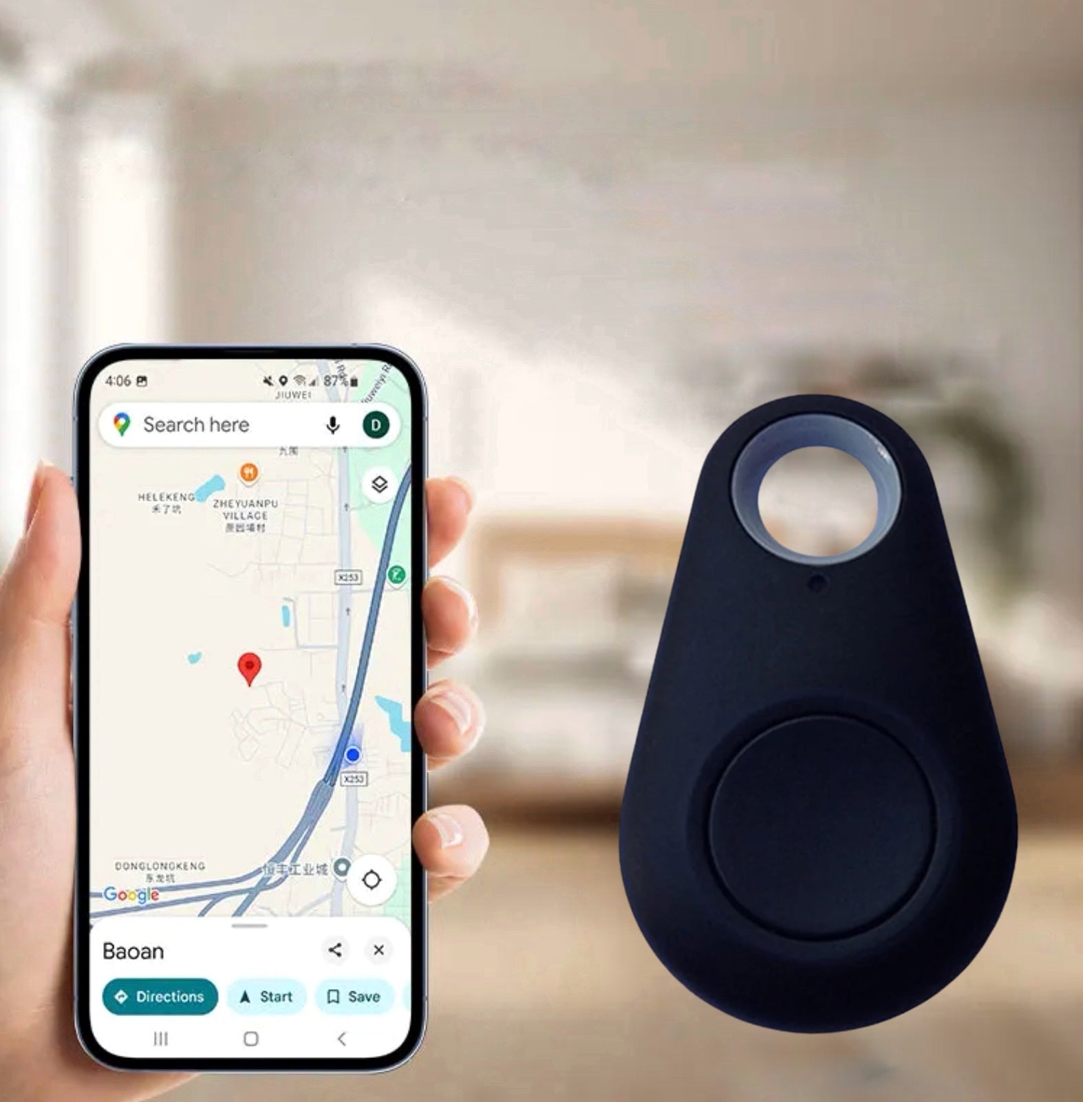 KidLocate | Mini GPS-tracker til børn med realtidsplacering og SOS-funktion