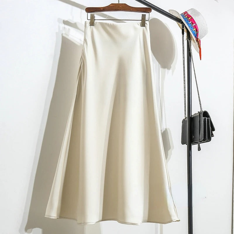 Kvinders Slim Fit Satin Snøre-kjole