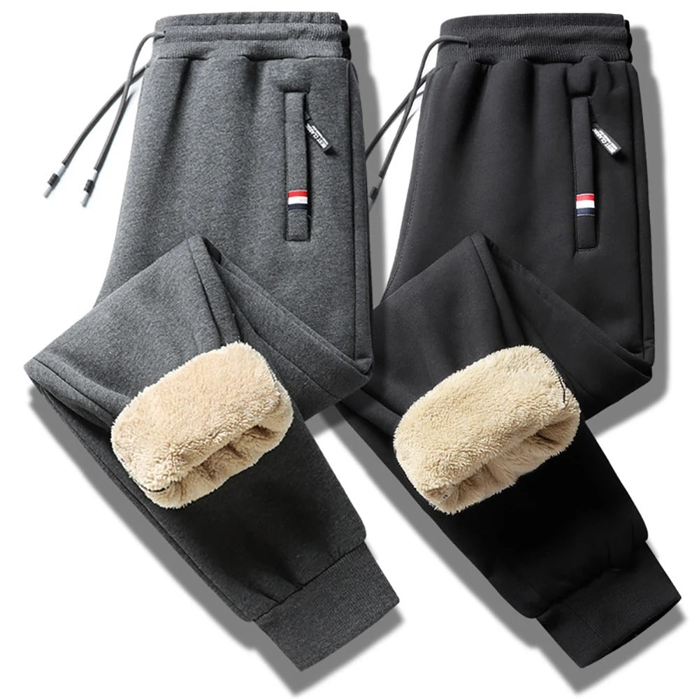 Sweatpants med lynlåslomme til mænd
