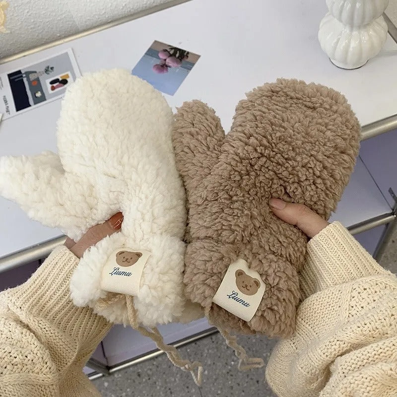 Kawaii plys varme handsker