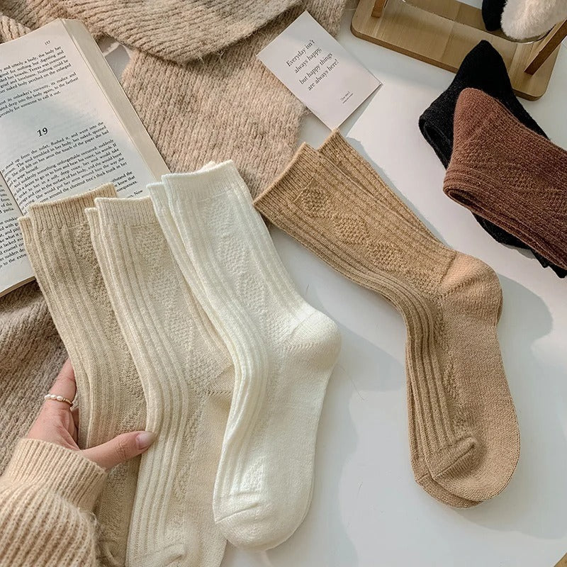 3 par/sæt Cashmere-uldsokker til kvinder