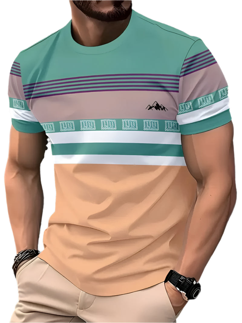 Herre Classic Stripe sommer-T-shirt