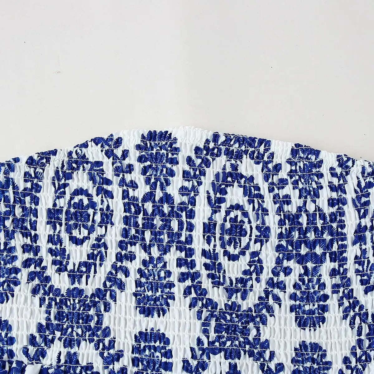 Blomsterprint Flæsede Crop Top
