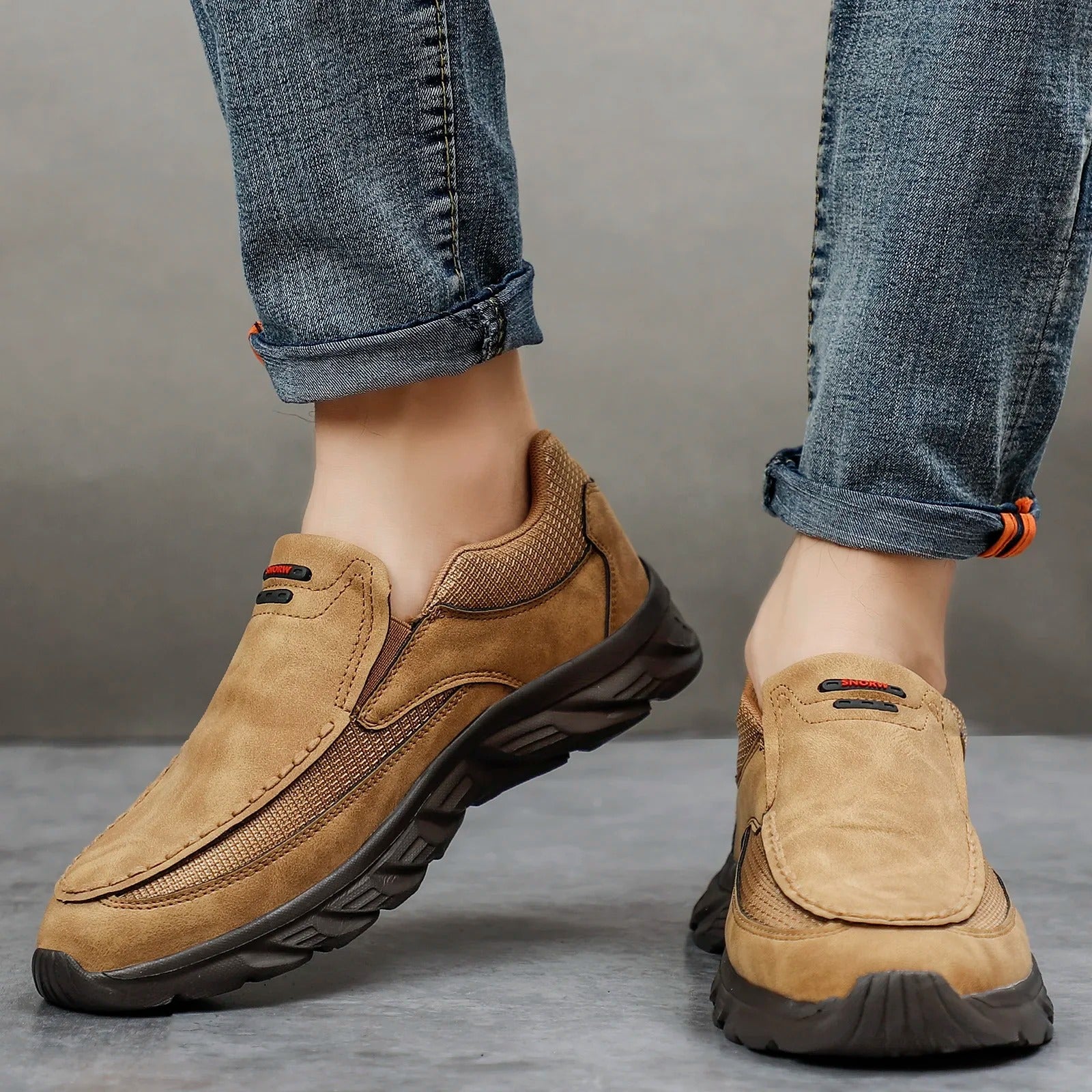 Herre lædersko sneakers