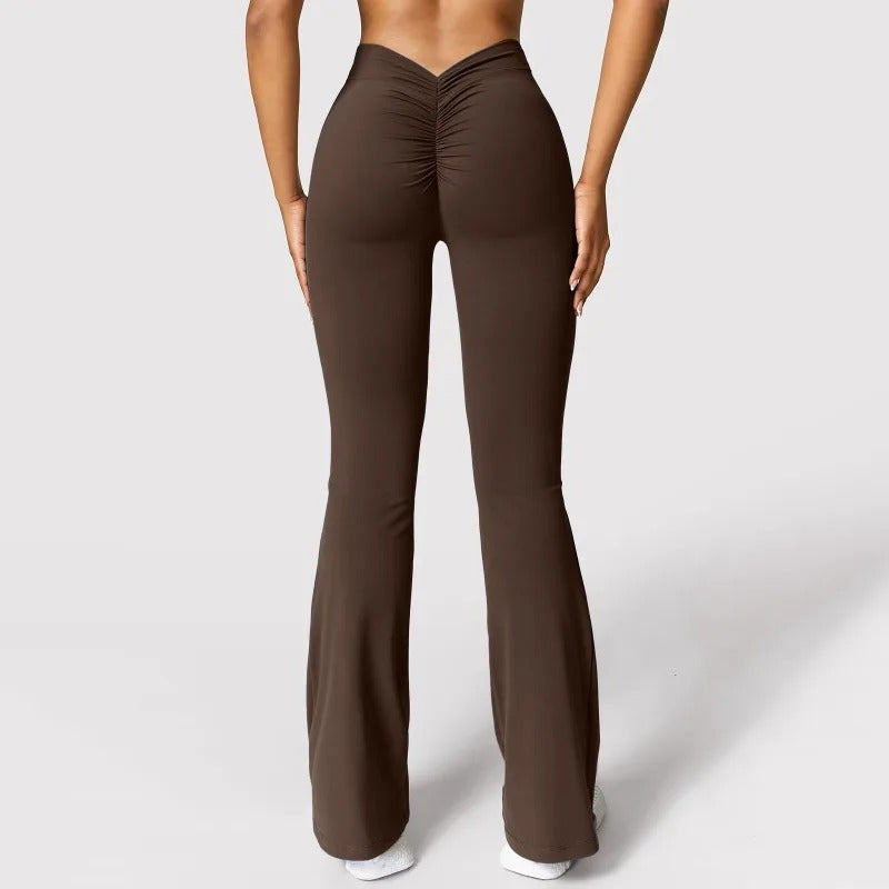 Kvinder V-ryg højtaljede leggings