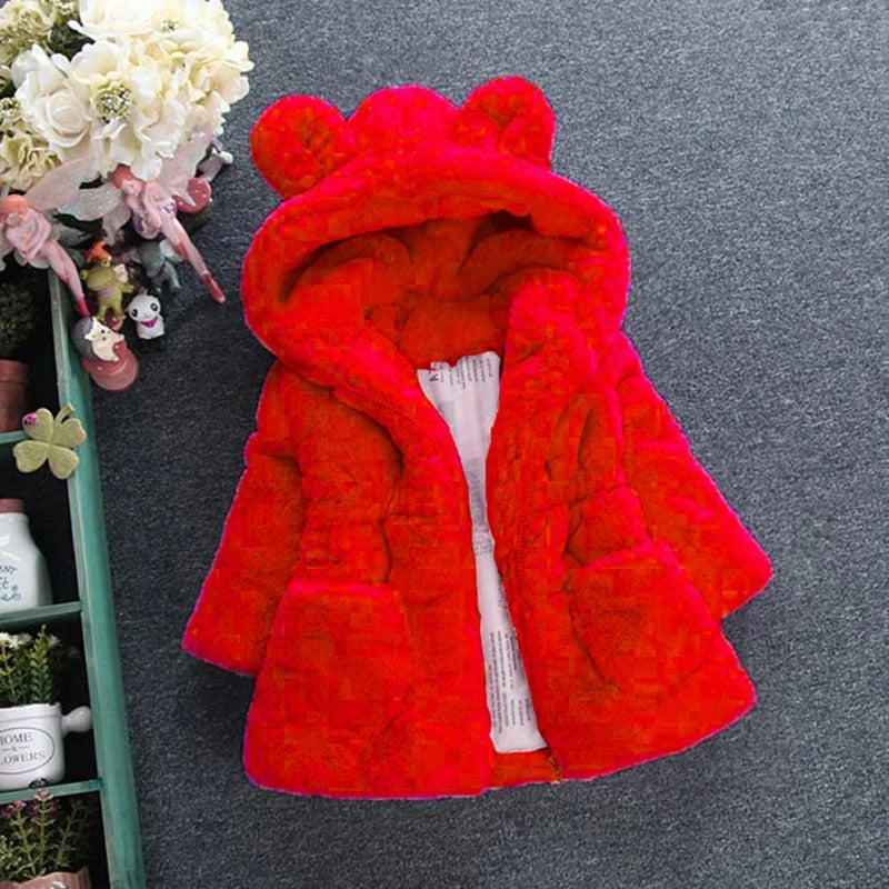 Fleece vinterjakke til børn