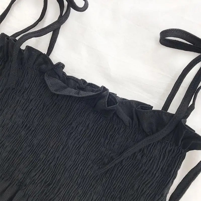 Kvinders sløjfegrime Rygløs plisseret Crop Top