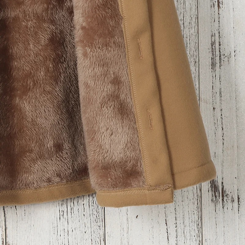Tyk fleece vinterfrakke til piger