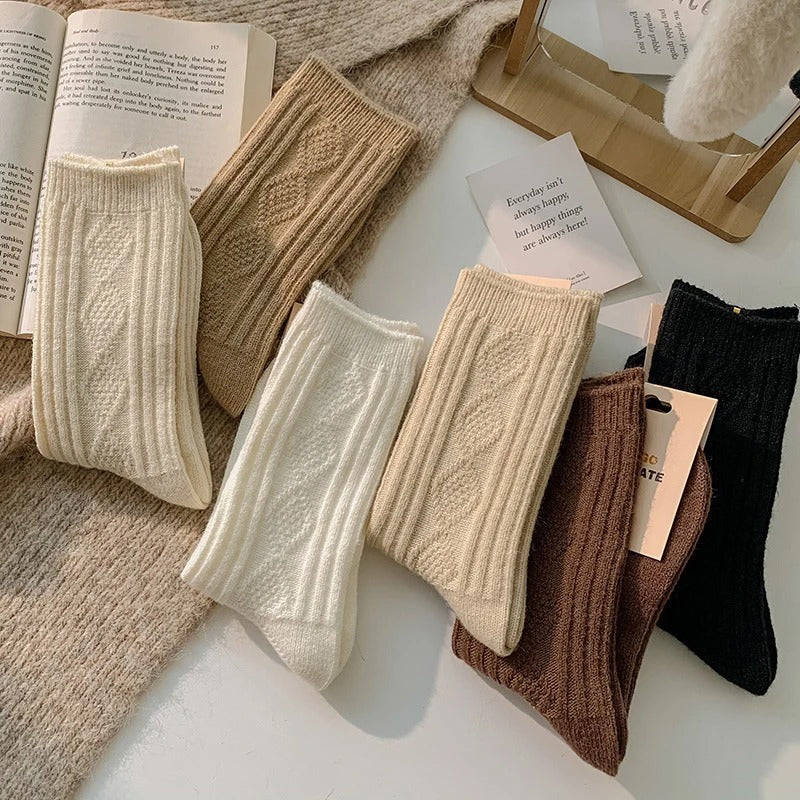 3 par/sæt Cashmere-uldsokker til kvinder
