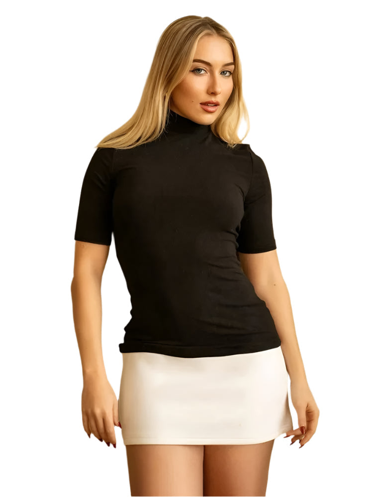 Kvinders Kontrast Patchwork Bodycon Minikjole