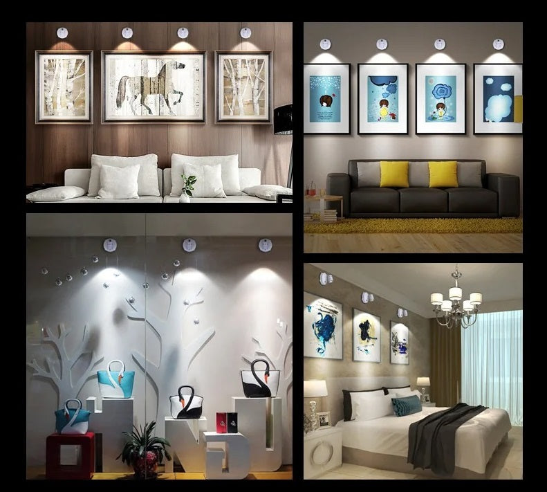 LumiSpot Trådløs LED Spotlys | Oplys dit rum med præcision-zarada.dk