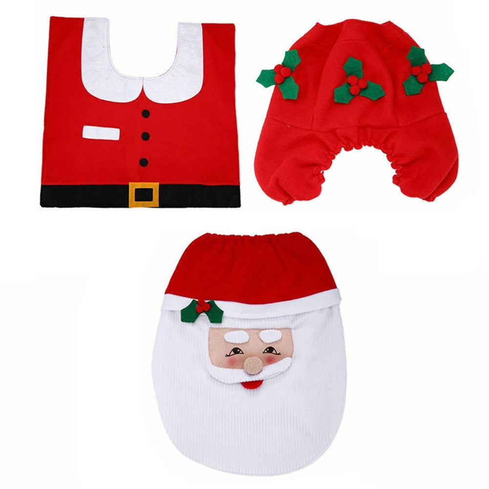 Kreativt juleovertræk til toiletsæde
