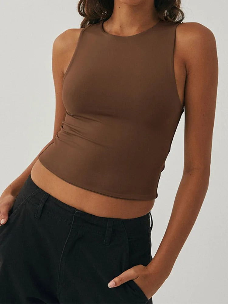 Slim Fit sportsvest uden ærmer til kvinder