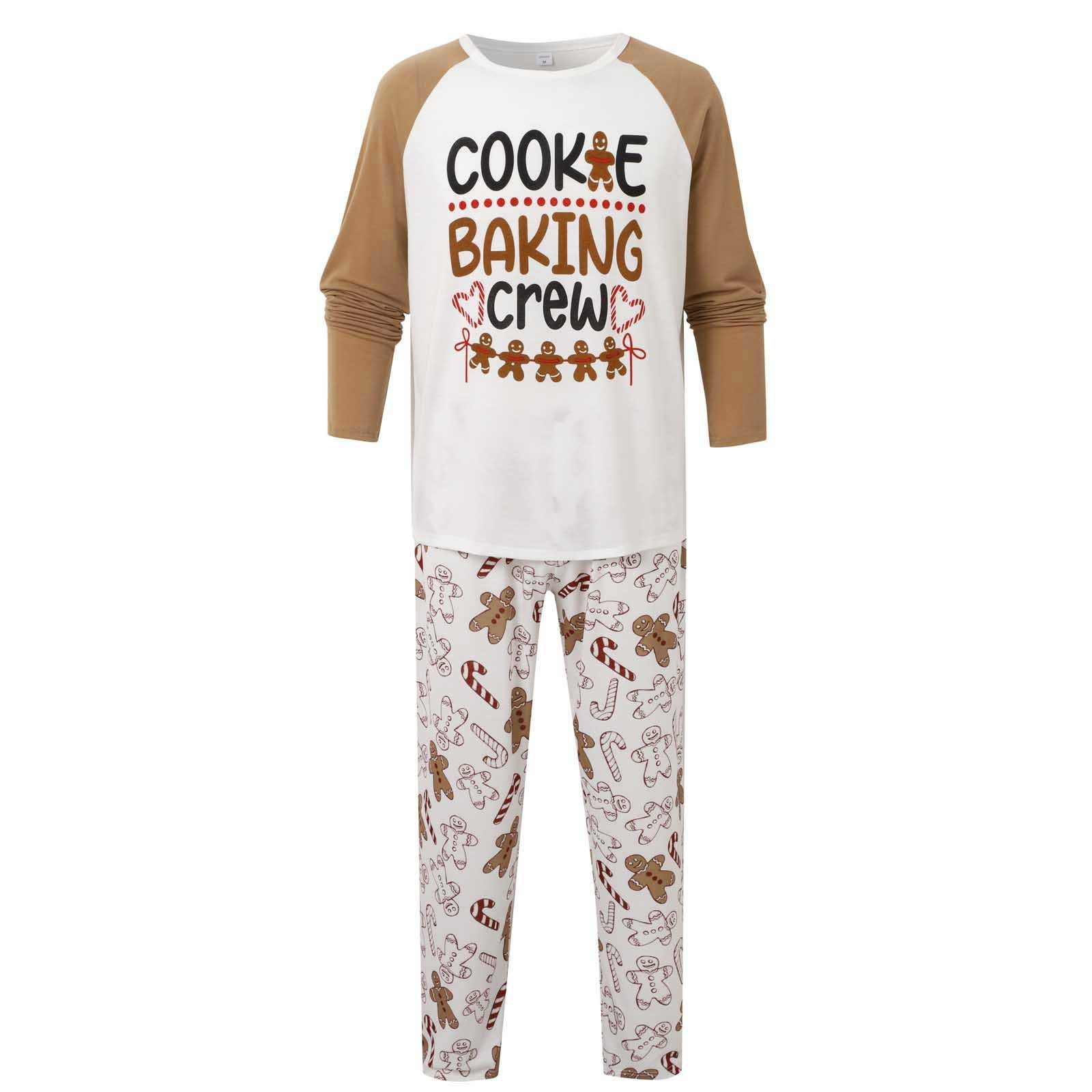 GingerJams | Familievenlige jule-pyjamas Khaki peberkagemønster