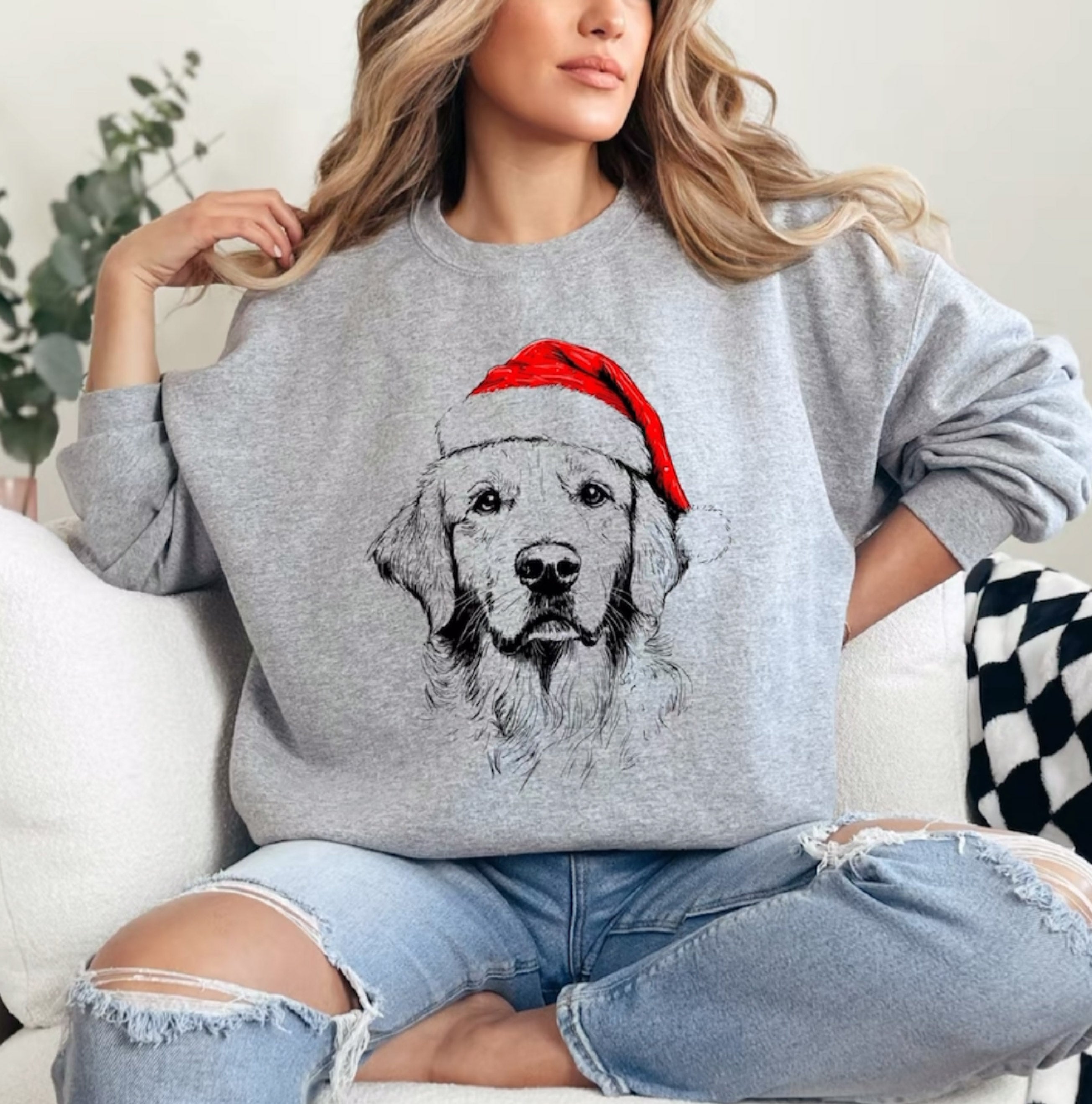 Santa Paws | Komfortabel unik julesweater med din hund