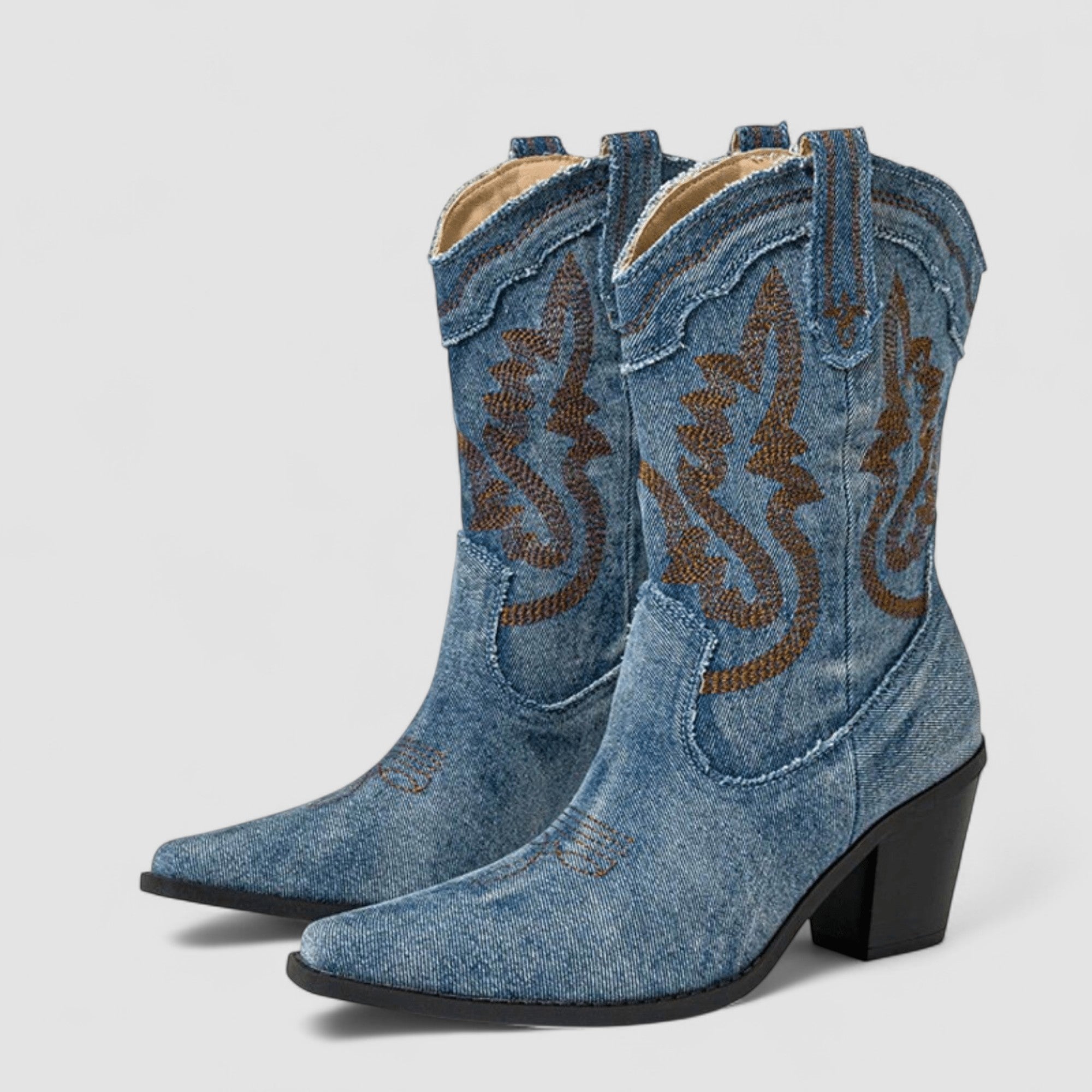 Selena – Ortopædiske Denim Ankelstøvler