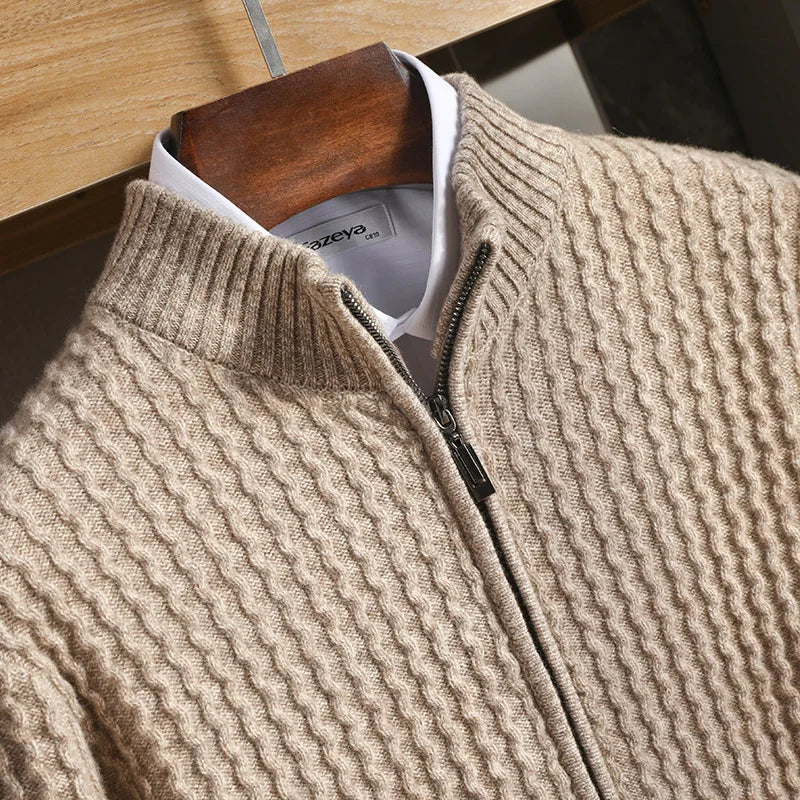 Danny Herre Merino Uld Vest – Fuldt Lynlås, Åndbar & Termisk Komfort