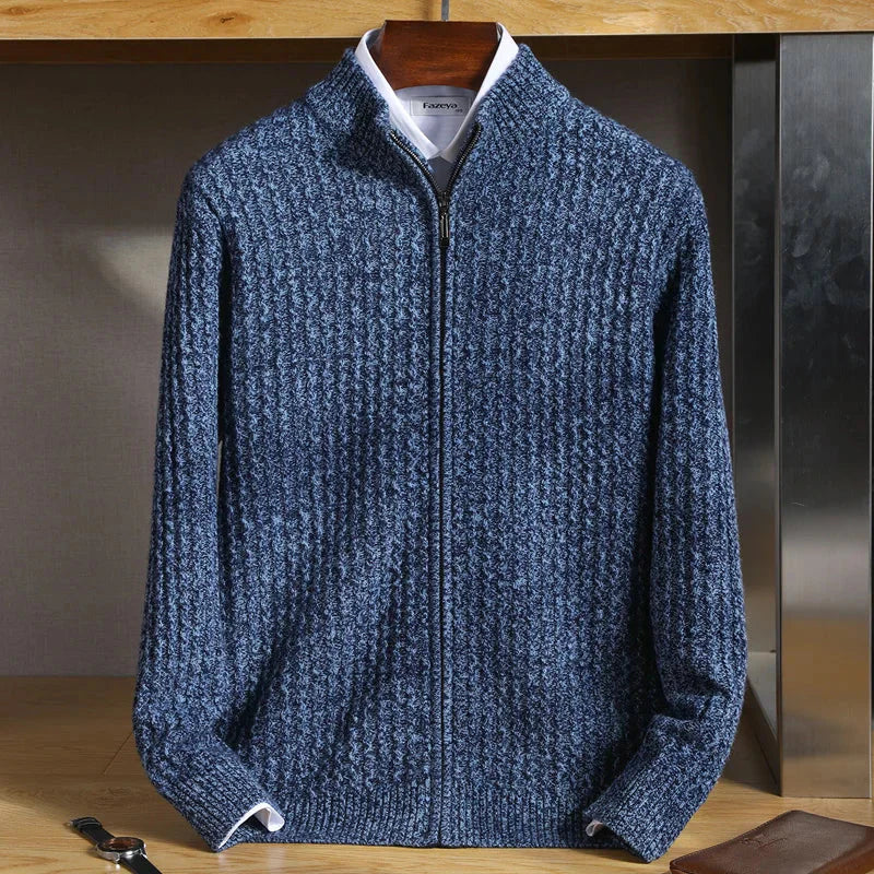 Danny Herre Merino Uld Vest – Fuldt Lynlås, Åndbar & Termisk Komfort
